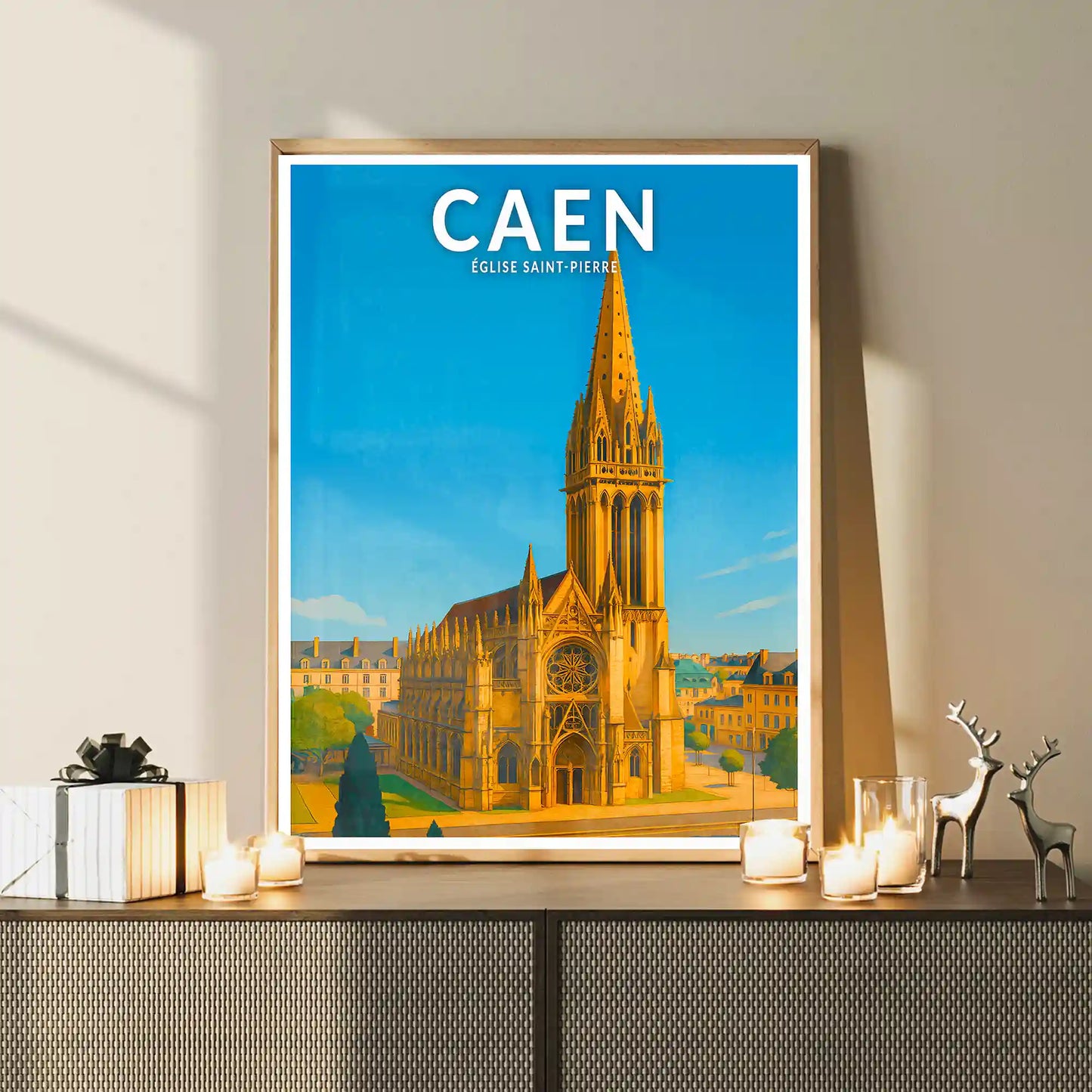 Affiche - Caen - Église Saint-Pierre