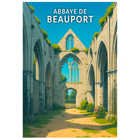 Affiche - Abbaye de Beauport
