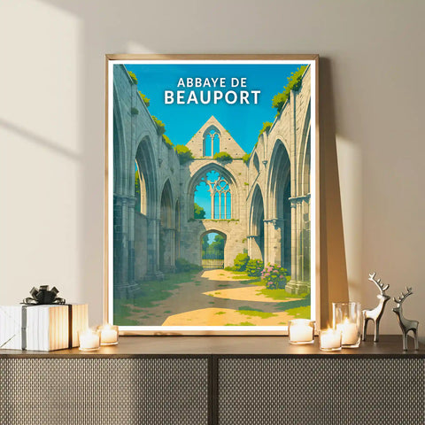 Affiche - Abbaye de Beauport