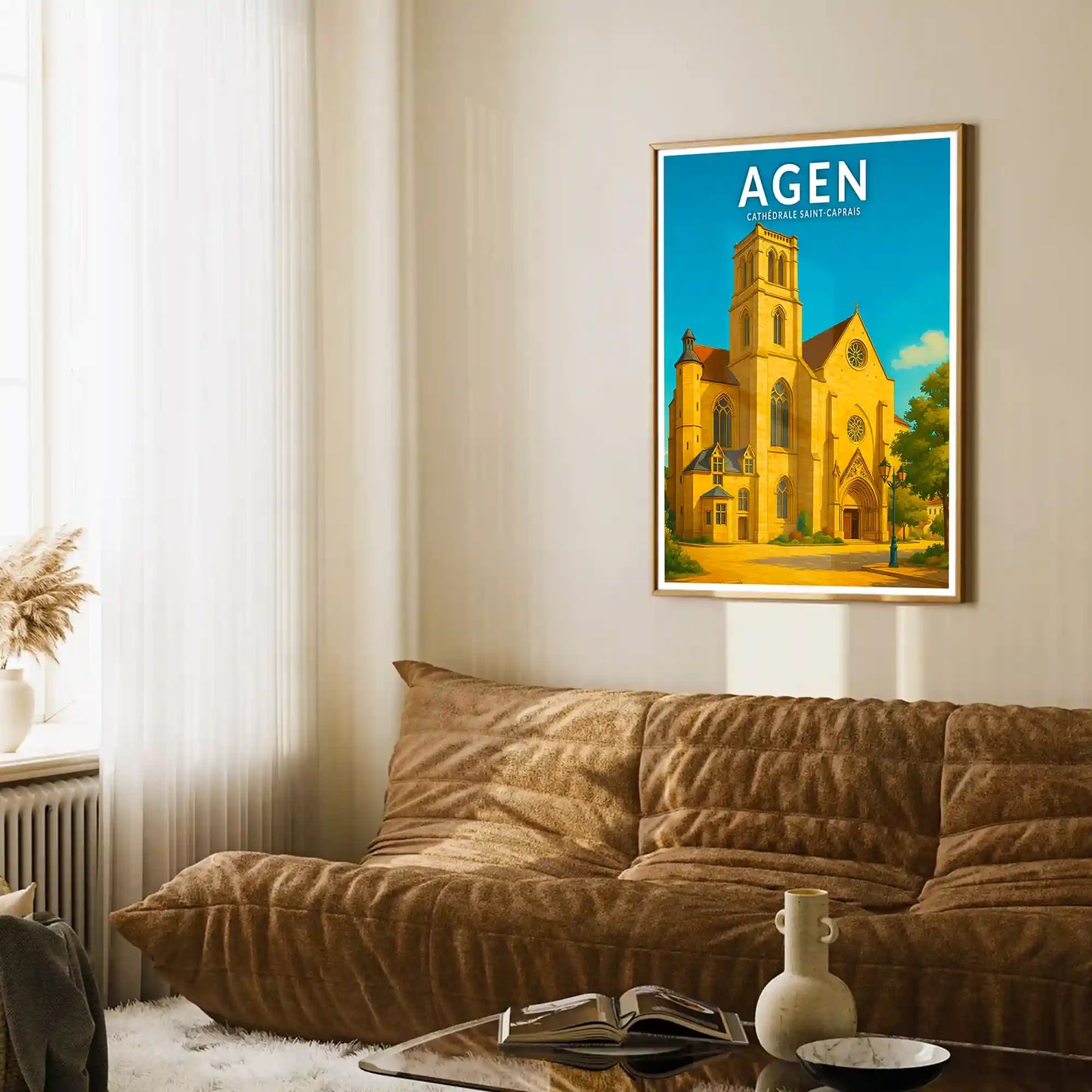 Affiche - Agen - Cathédrale Saint-Caprais