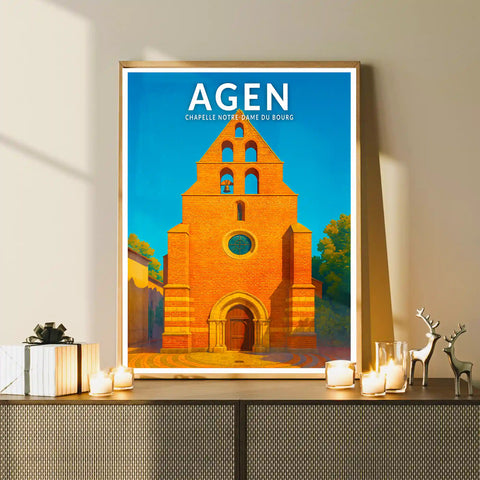 Affiche - Agen - Chapelle Notre-Dame du Bourg