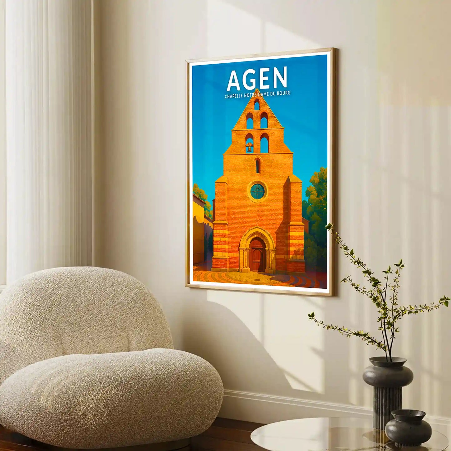 Affiche - Agen - Chapelle Notre-Dame du Bourg