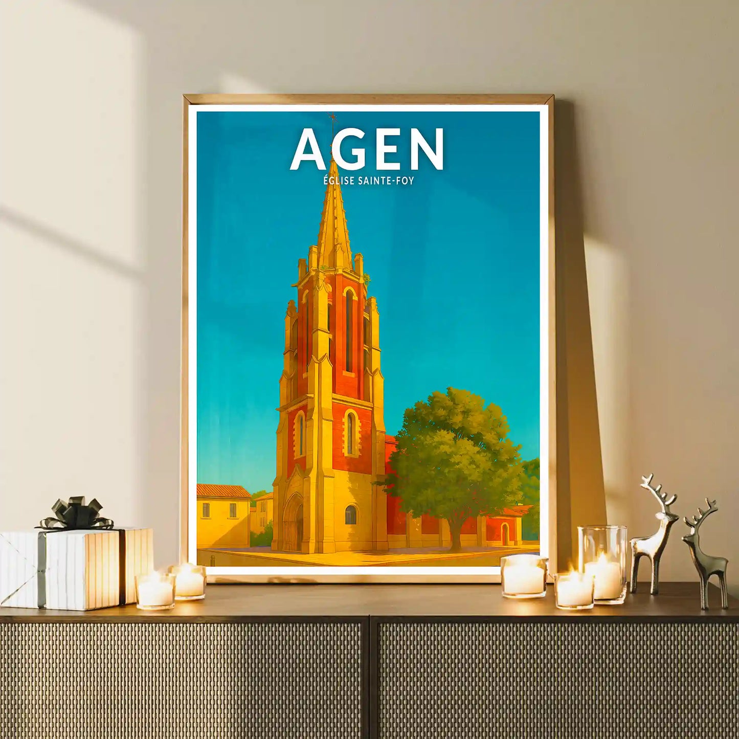 Affiche - Agen - Église Sainte-Foy