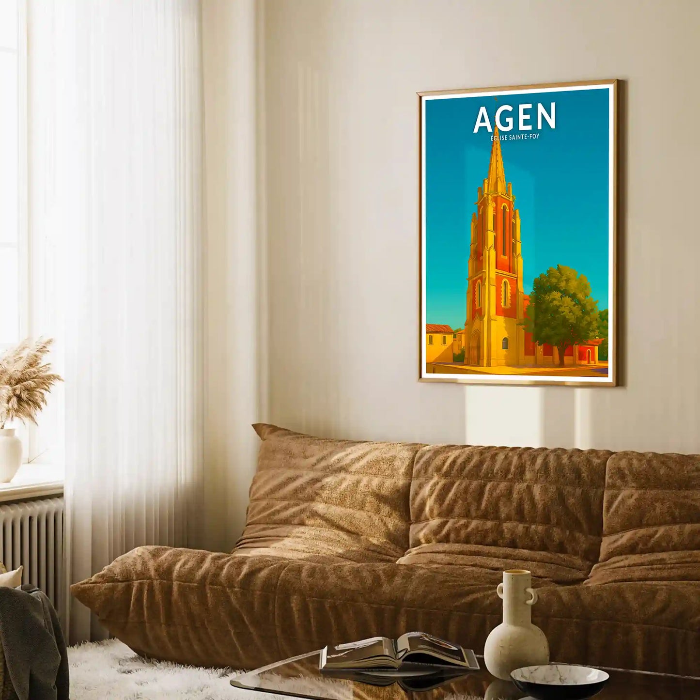 Affiche - Agen - Église Sainte-Foy