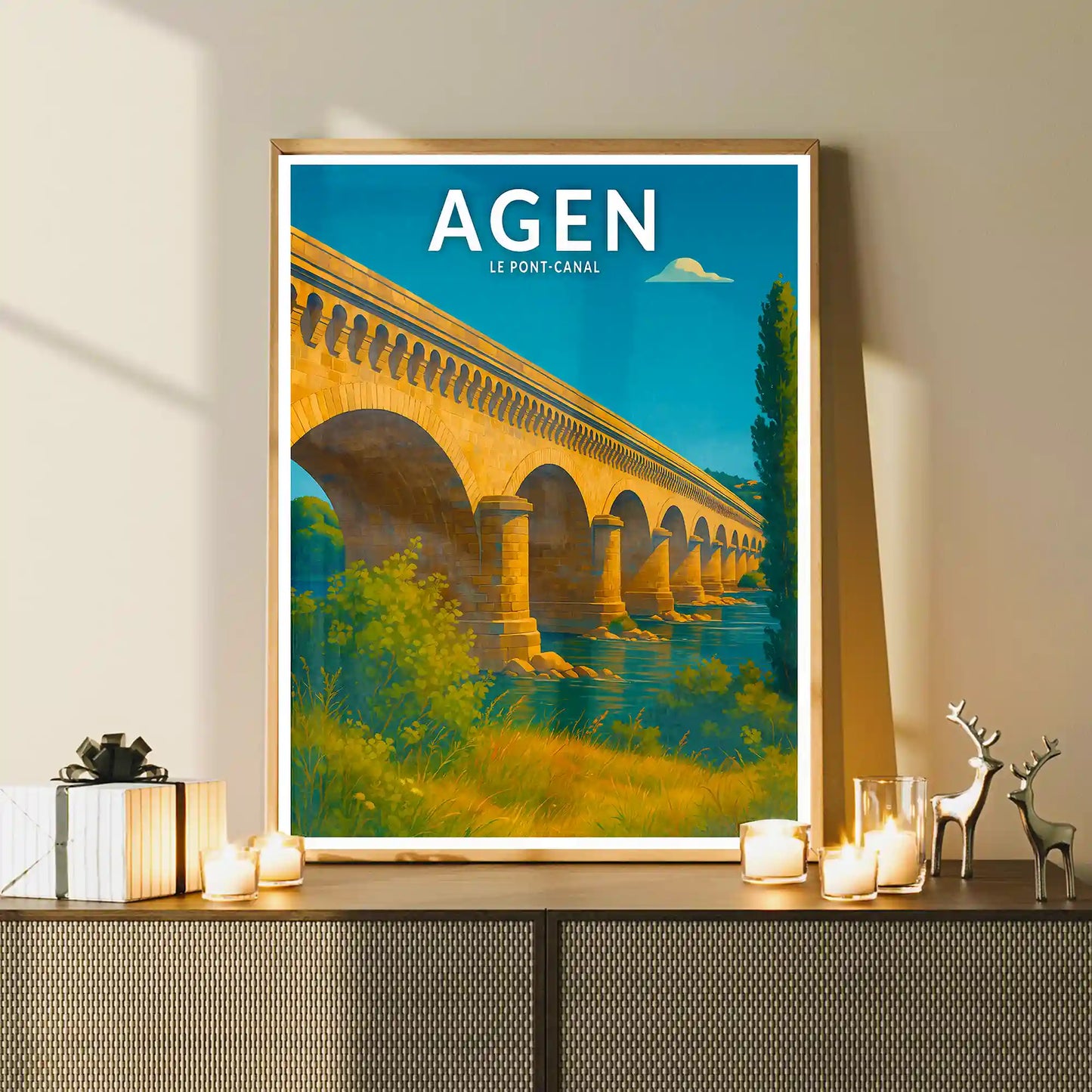 Affiche - Agen - Le Pont-Canal