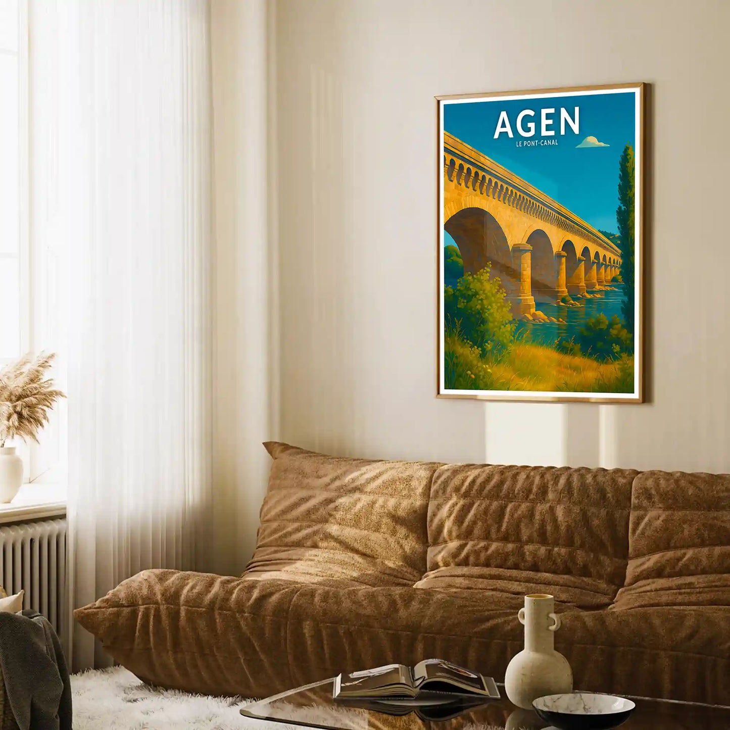 Affiche - Agen - Le Pont-Canal