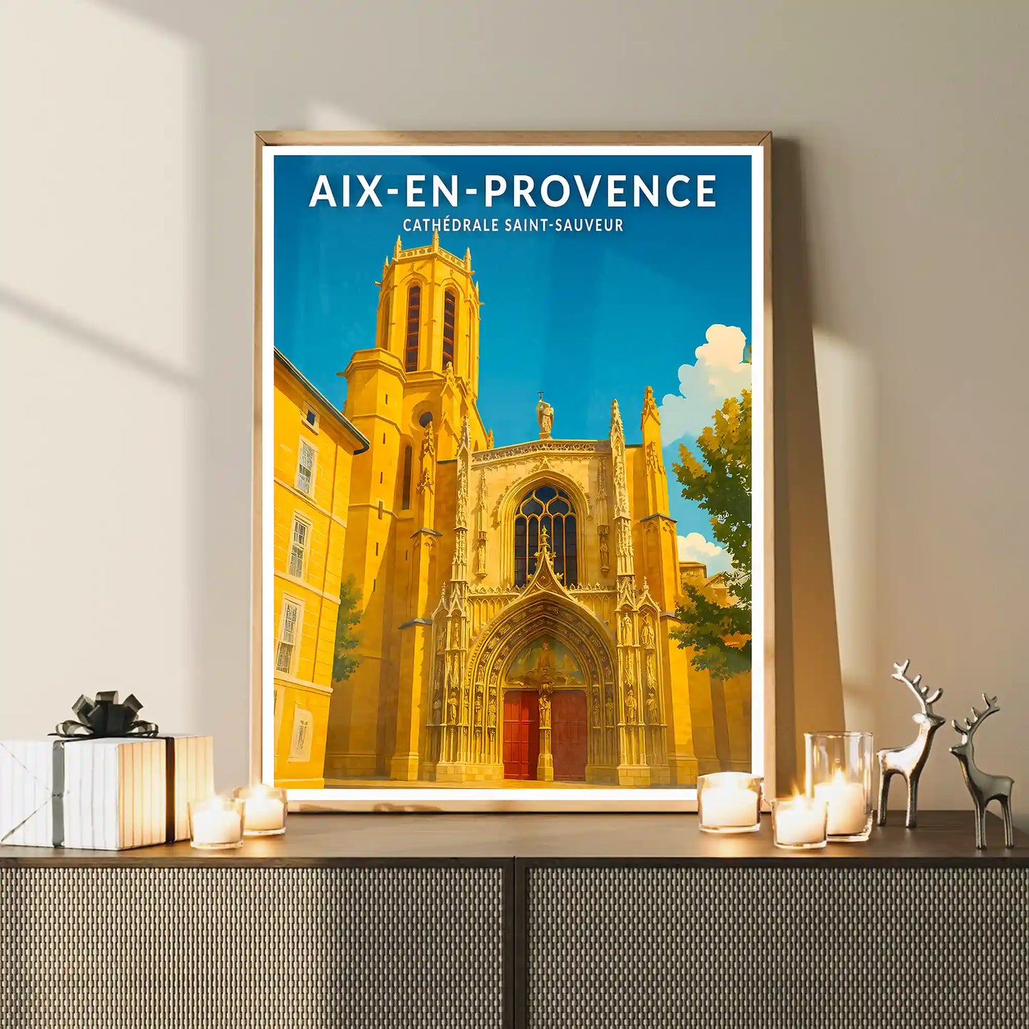 Affiche - Aix-en-Provence - Cathédrale Saint-Saveur