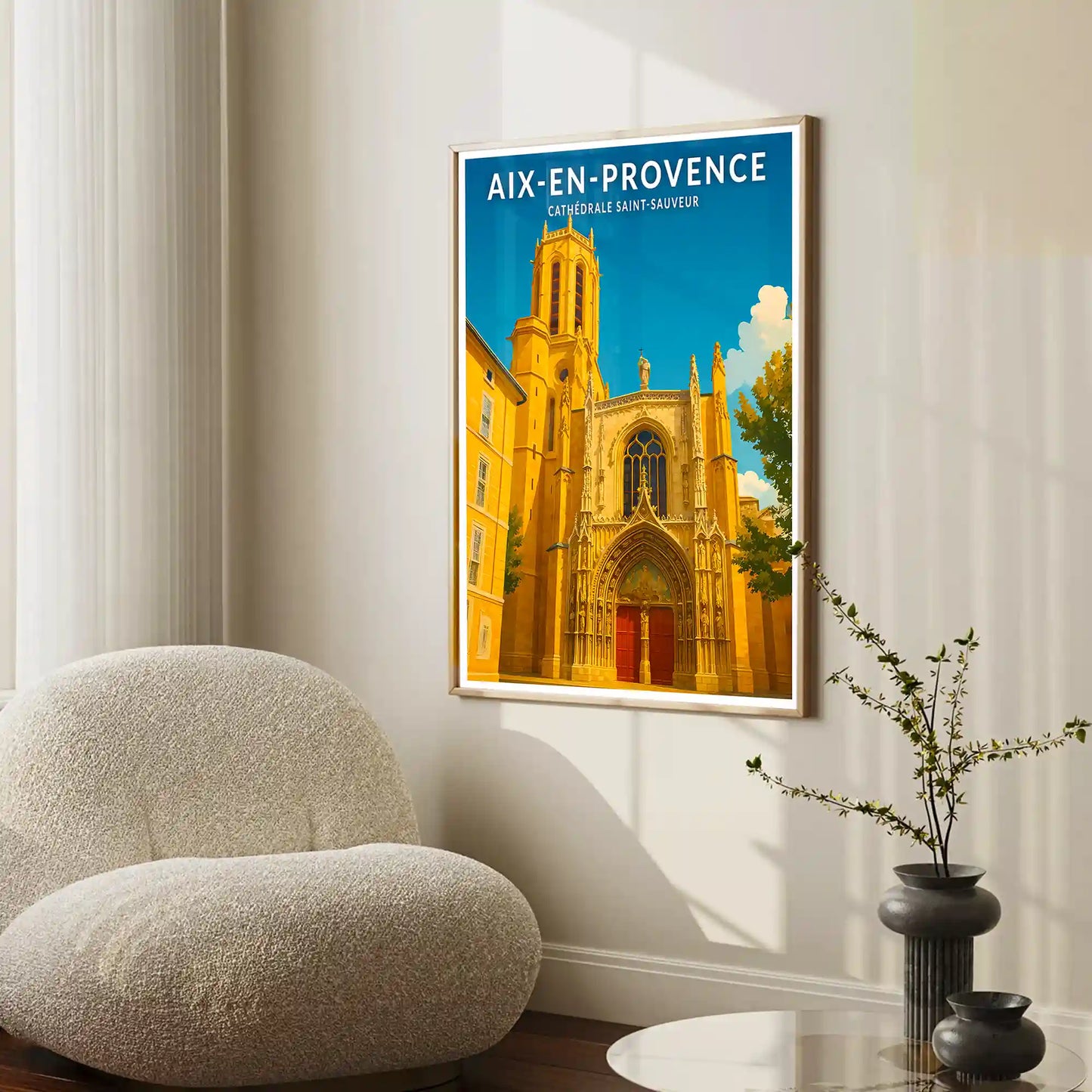 Affiche - Aix-en-Provence - Cathédrale Saint-Saveur