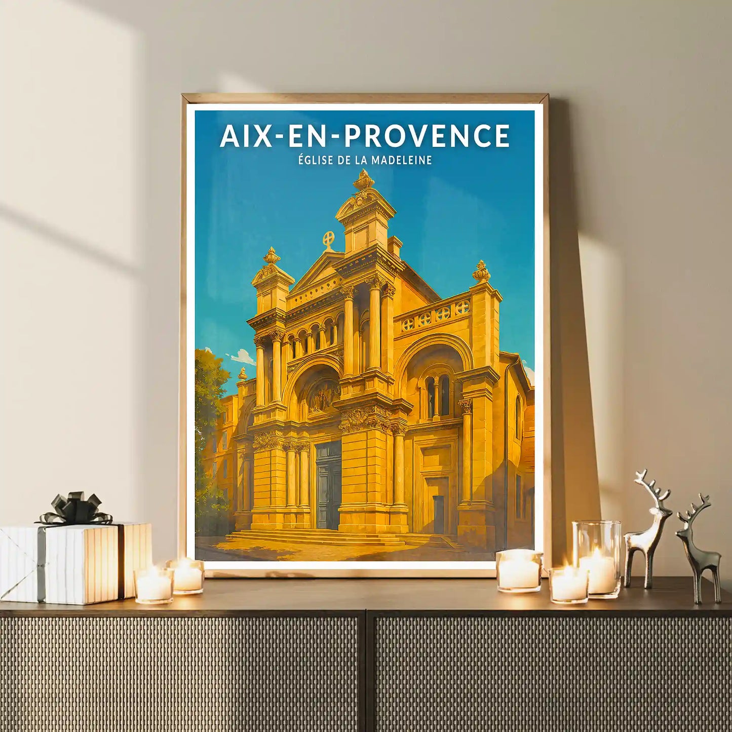 Affiche - Aix-en-Provence - Église de la Madeleine