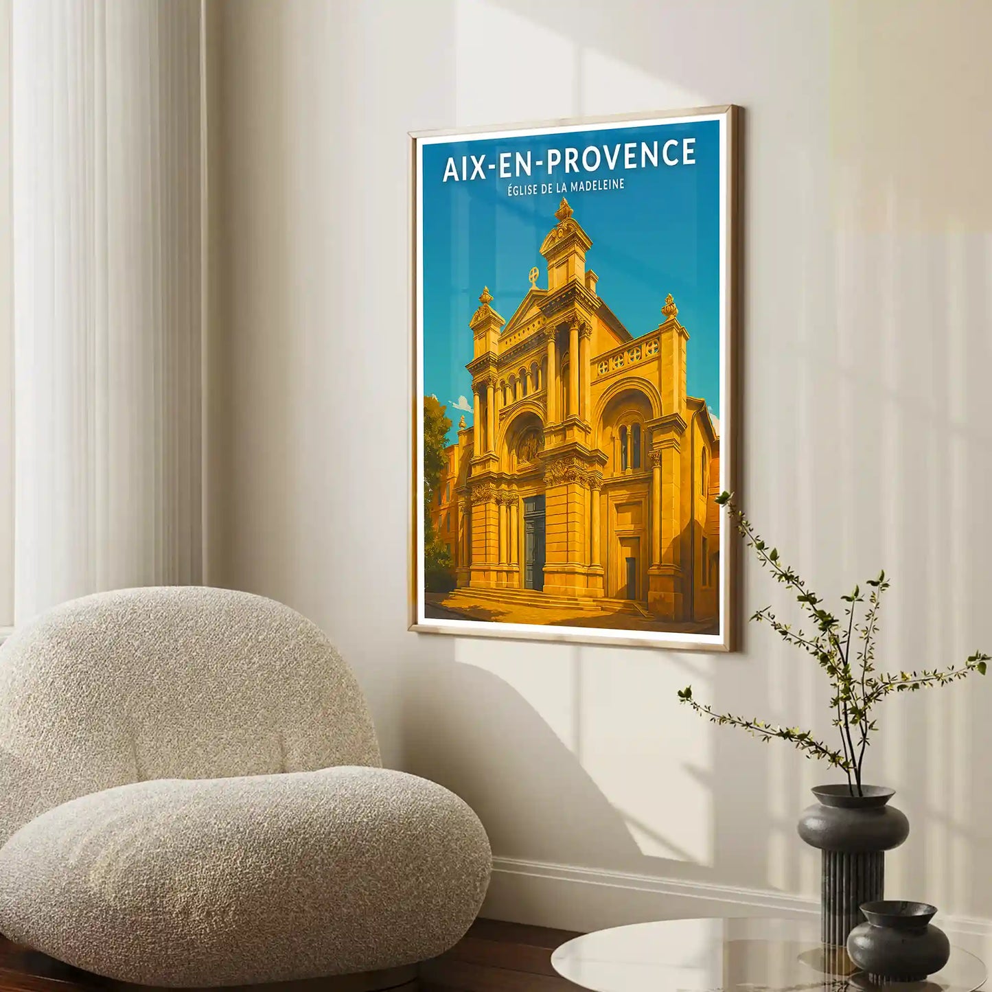 Affiche - Aix-en-Provence - Église de la Madeleine