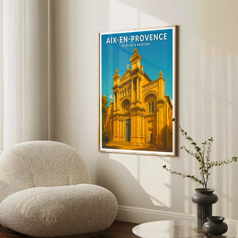 Affiche - Aix-en-Provence - Église de la Madeleine