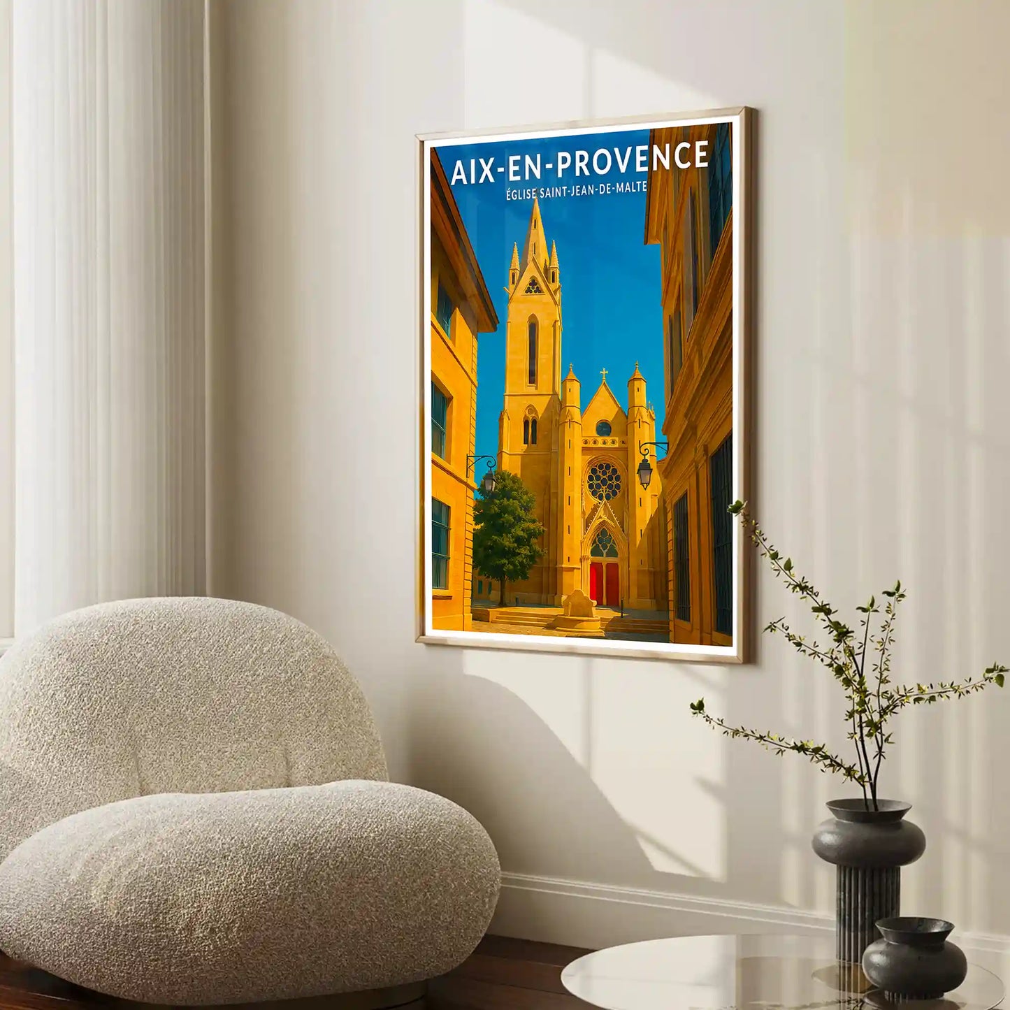 Affiche - Aix-en-Provence - Église Saint-Jean-de-Malte