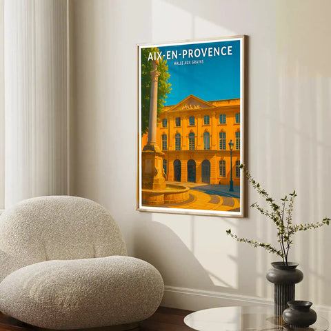 Affiche - Aix-en-Provence - Halle aux grains
