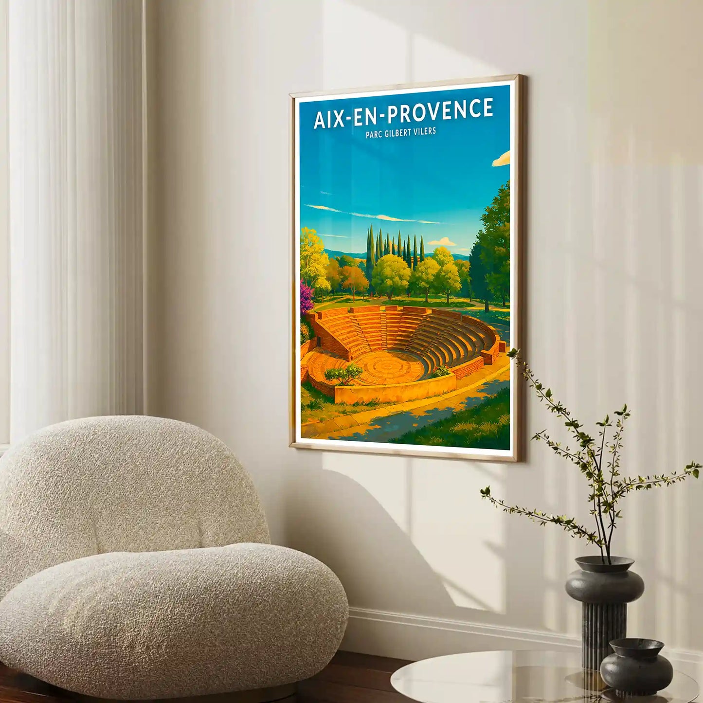 Affiche - Aix-en-Provence - Parc Gilbert Vilers