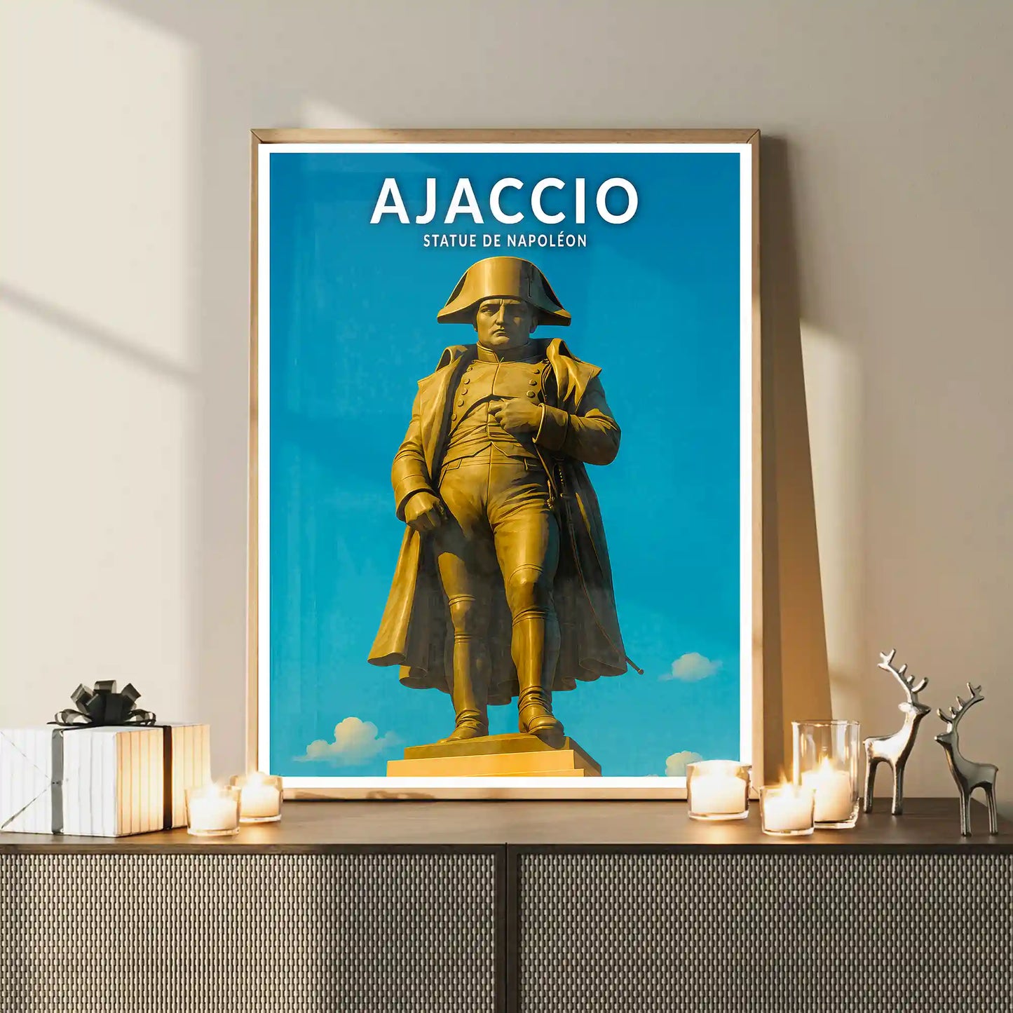 Affiche - Ajaccio - Statue de Napoléon