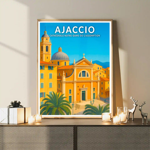 Affiche - Ajaccio - Cathédrale Notre-Dame-de-l'Assomption