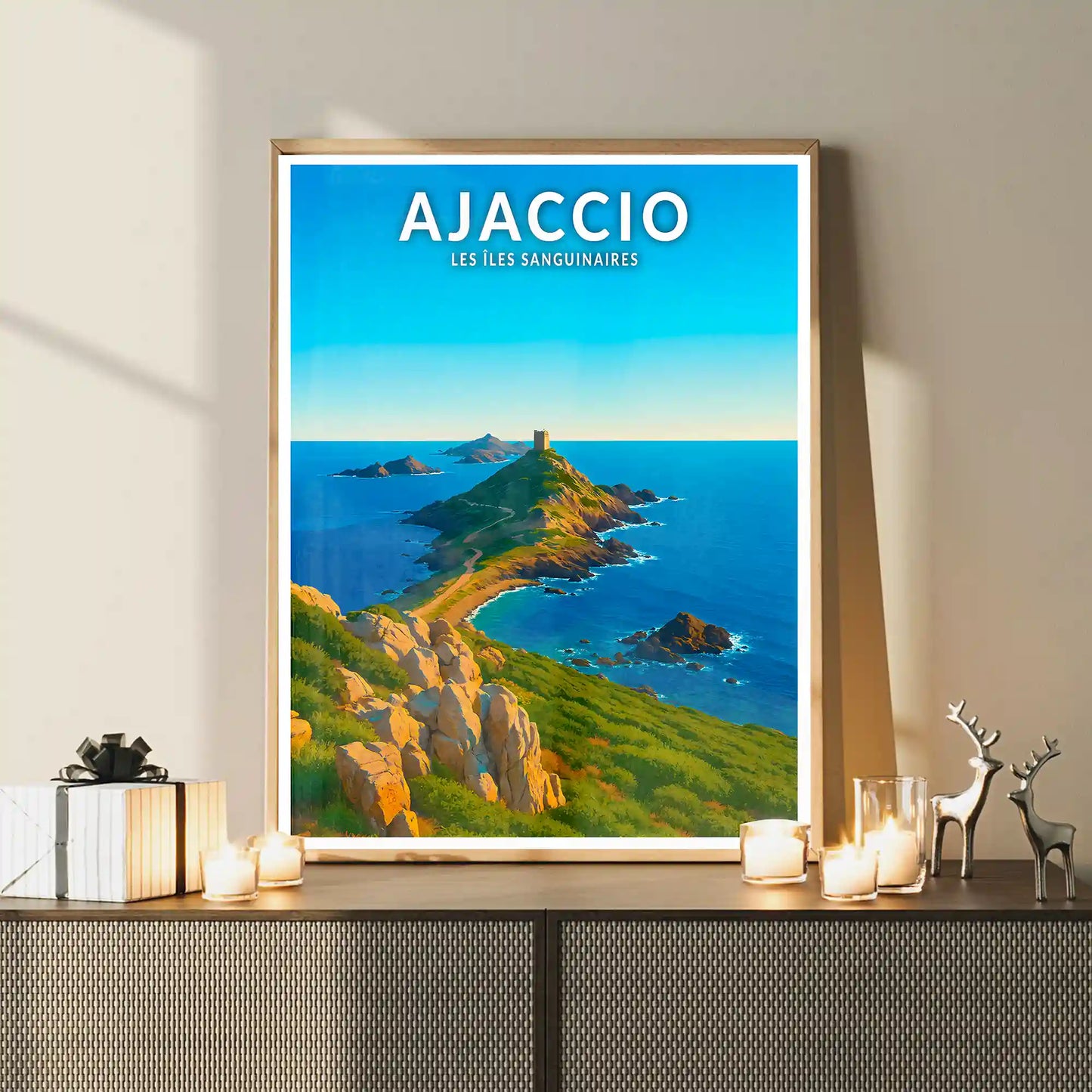 Affiche - Ajaccio - Les Îles Sanguinaires