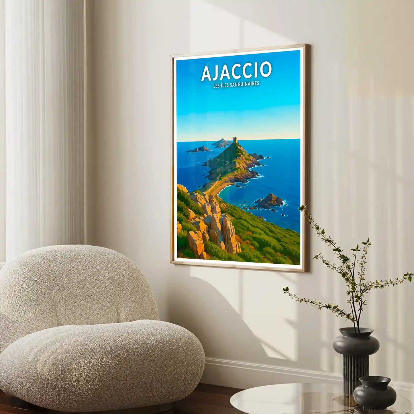 Affiche - Ajaccio - Les Îles Sanguinaires