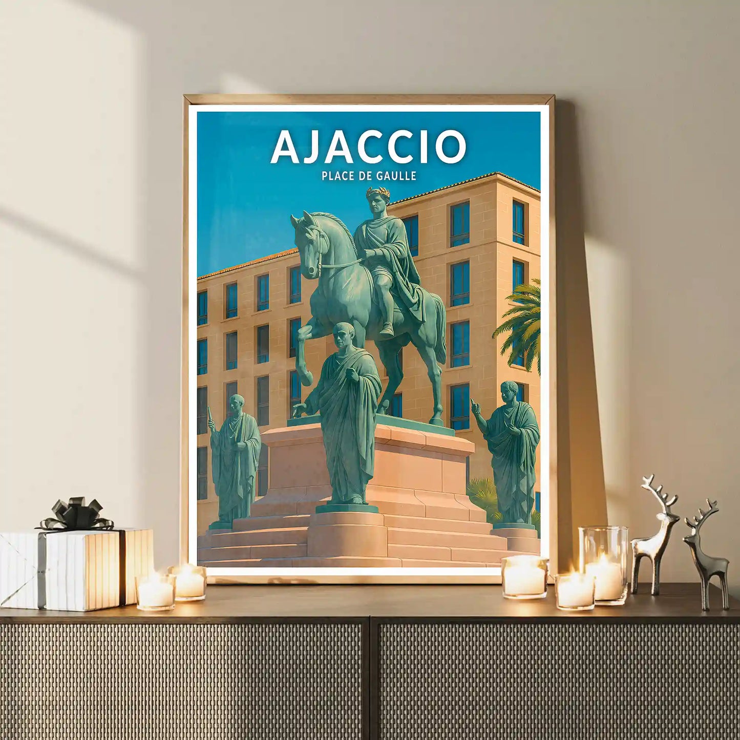 Affiche - Ajaccio - Place de Gaulle