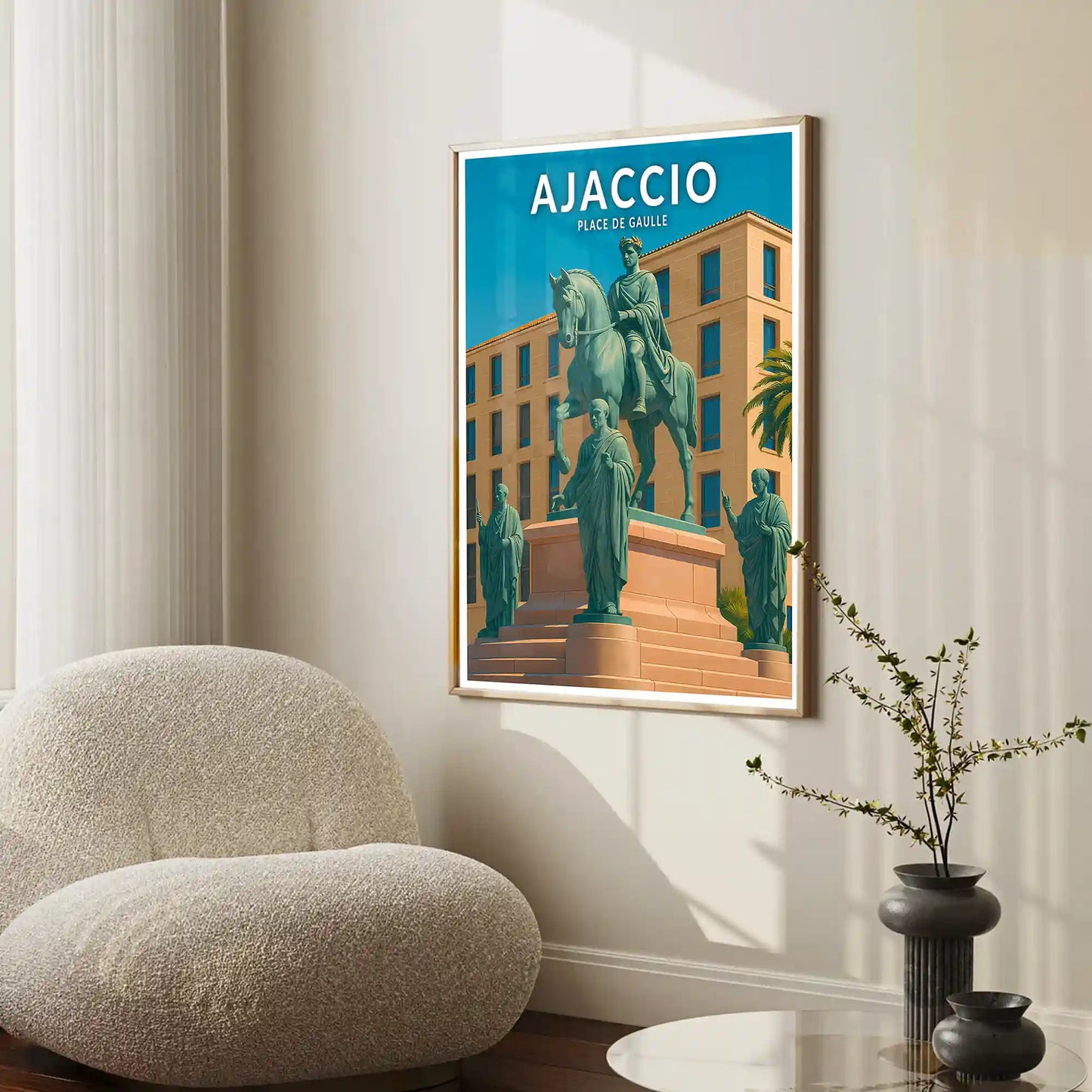 Affiche - Ajaccio - Place de Gaulle