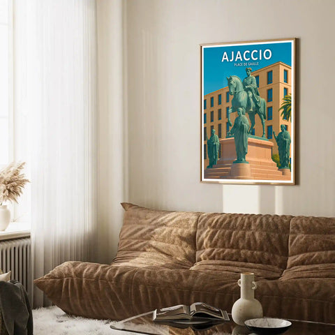 Affiche - Ajaccio - Place de Gaulle
