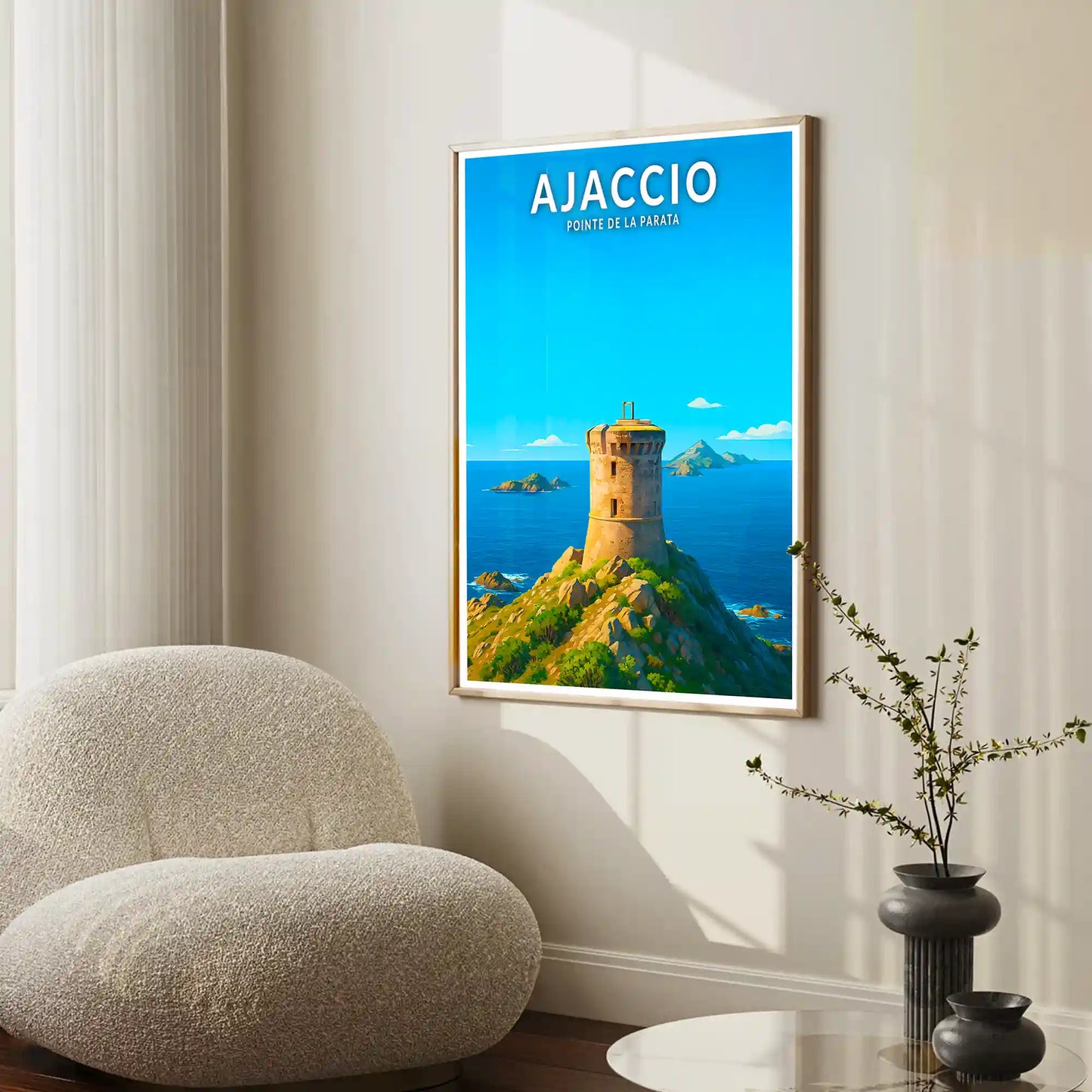 Affiche - Ajaccio - Pointe de la Parata