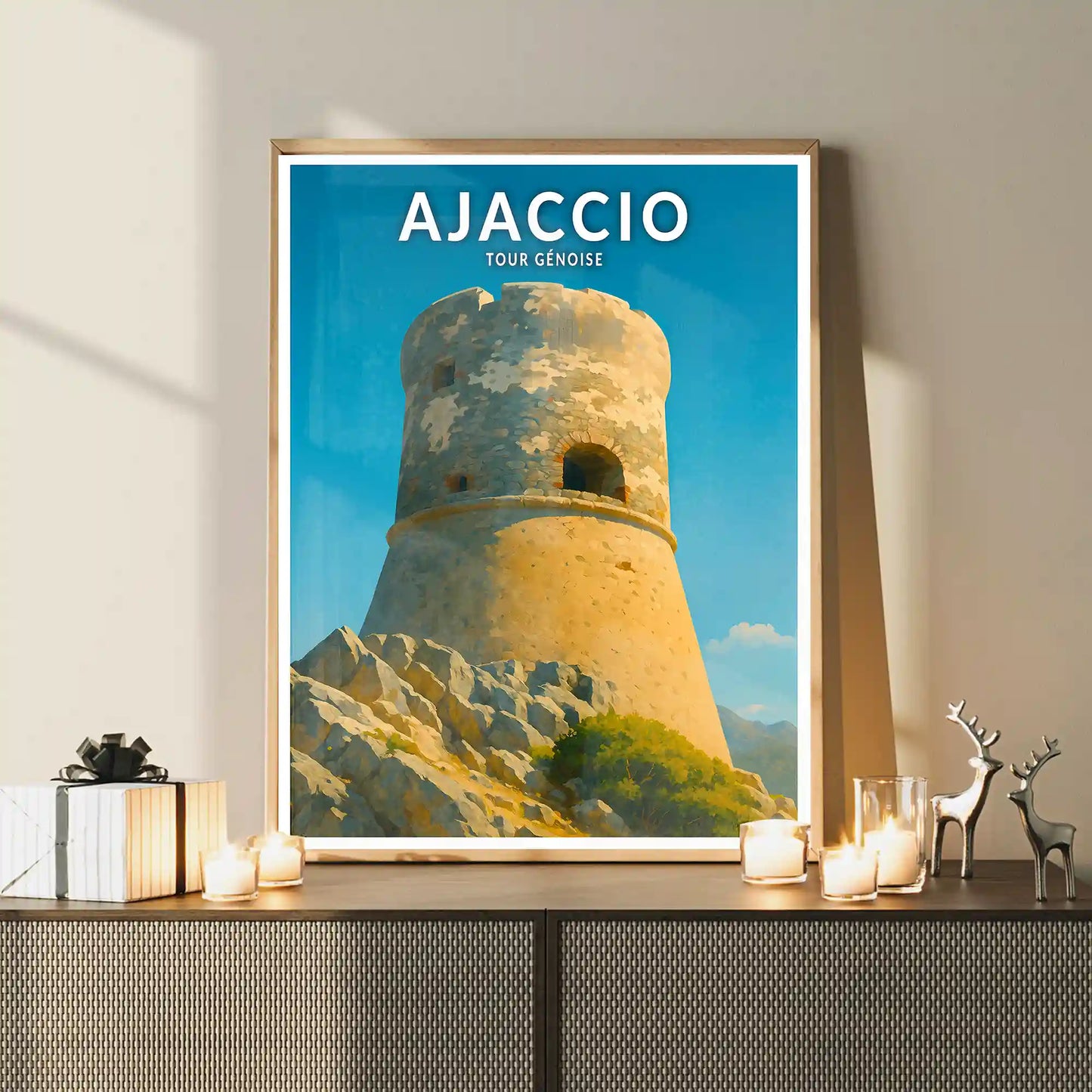 Affiche - Ajaccio - Tour Génoise