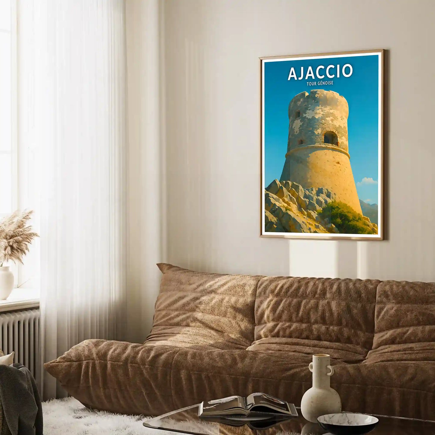 Affiche - Ajaccio - Tour Génoise