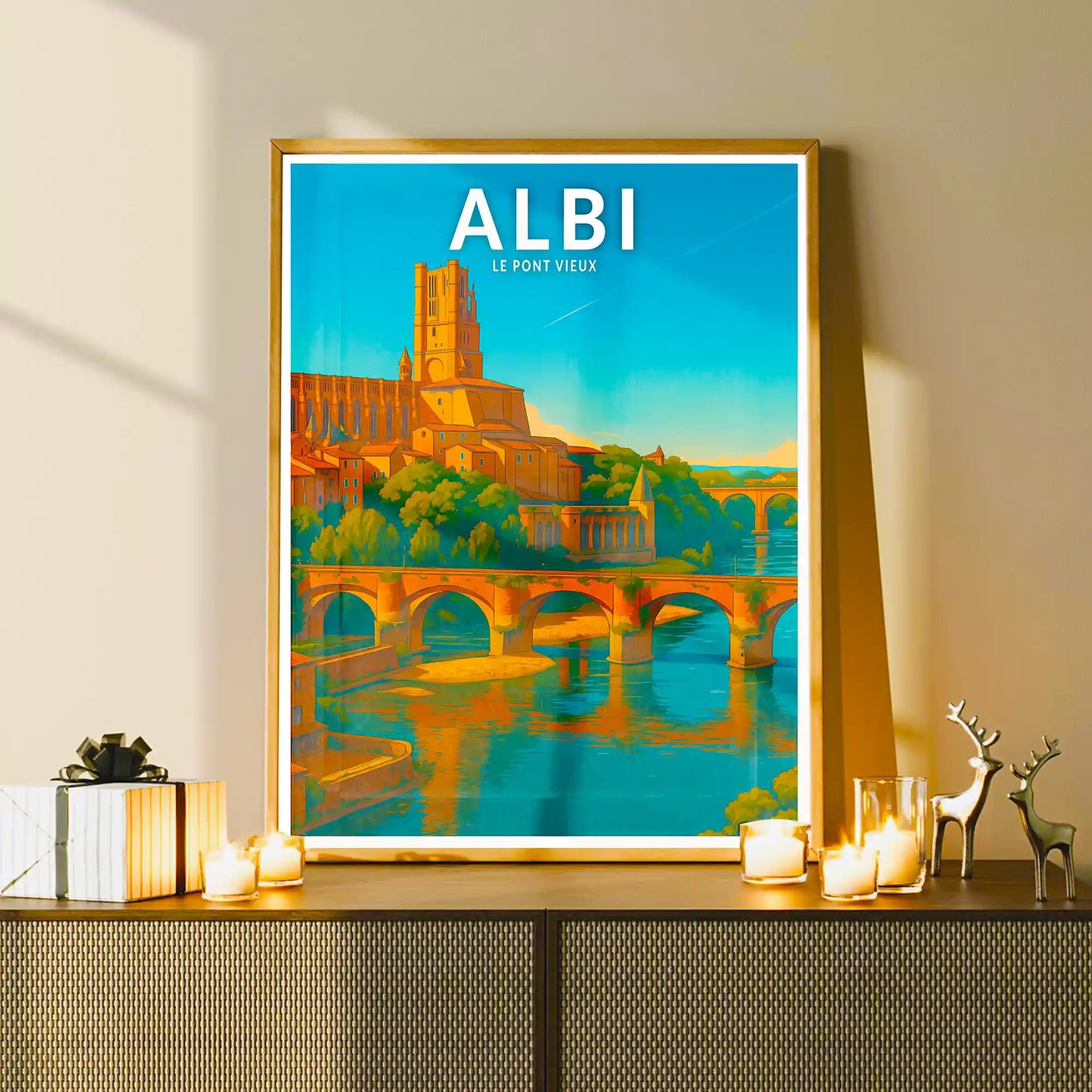 Affiche - Albi - Le Pont Vieux