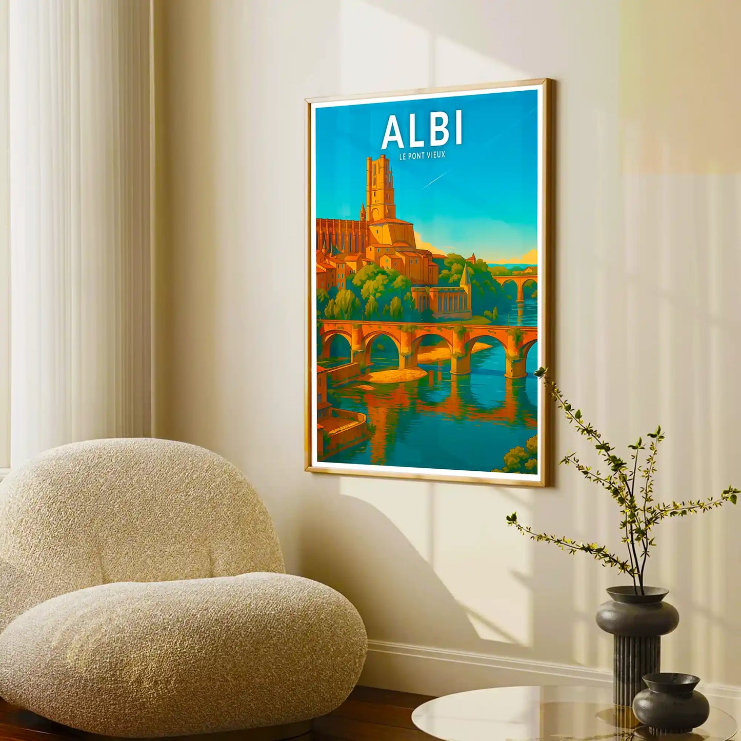Affiche - Albi - Le Pont Vieux