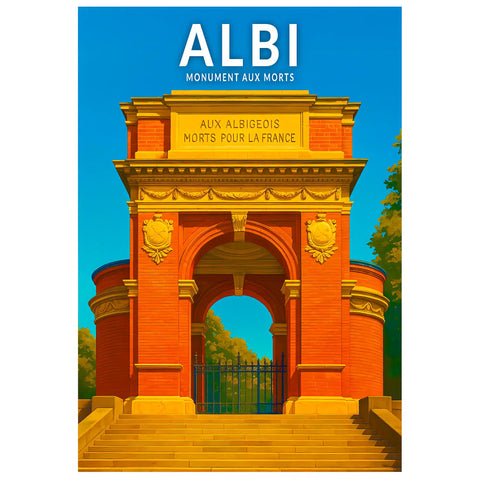 Affiche - Albi - Monument aux Morts