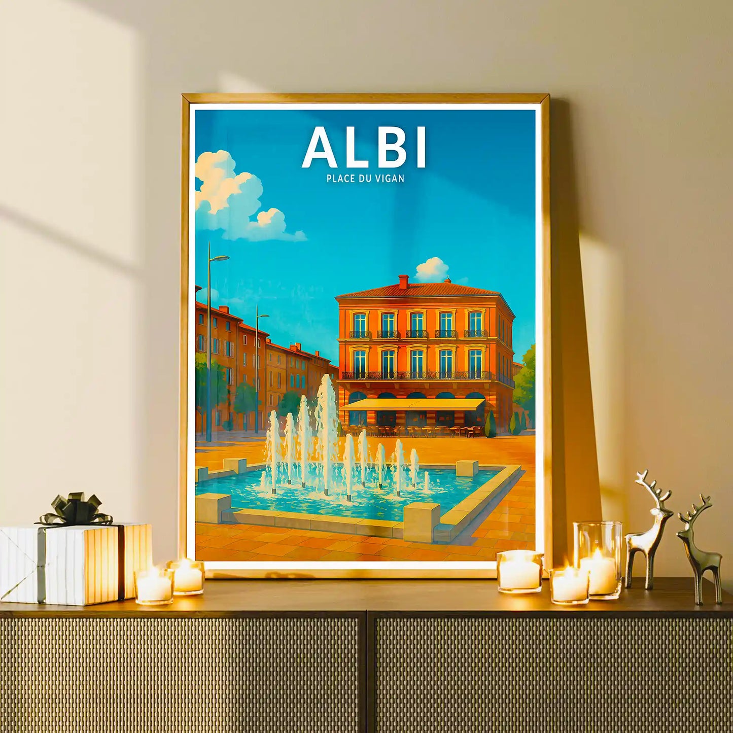 Affiche - Albi - Place du Vigan