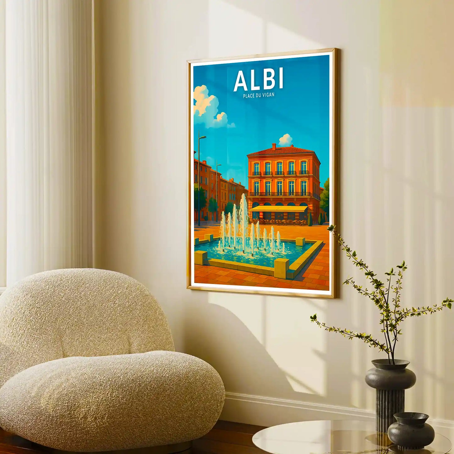 Affiche - Albi - Place du Vigan