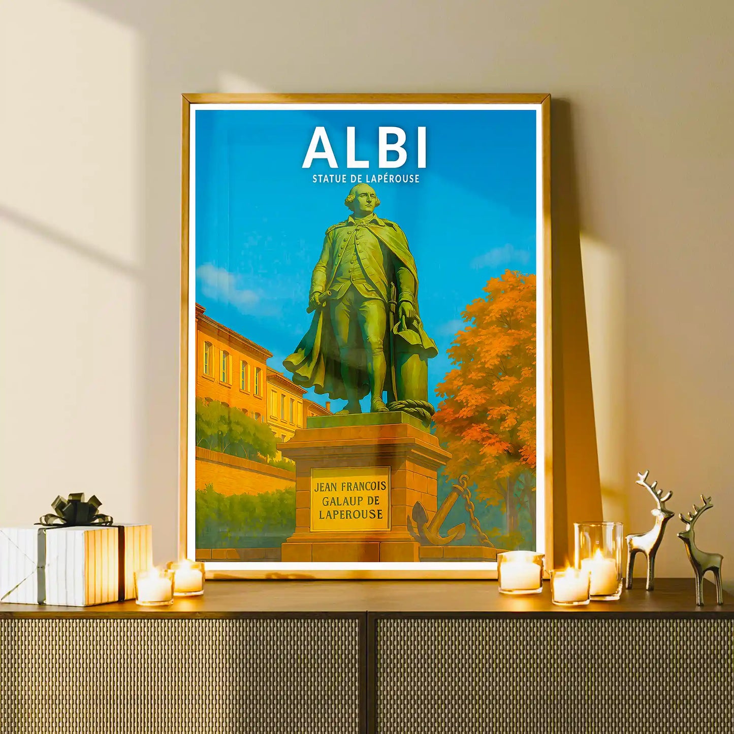 Affiche - Albi - Statue de Lapérouse
