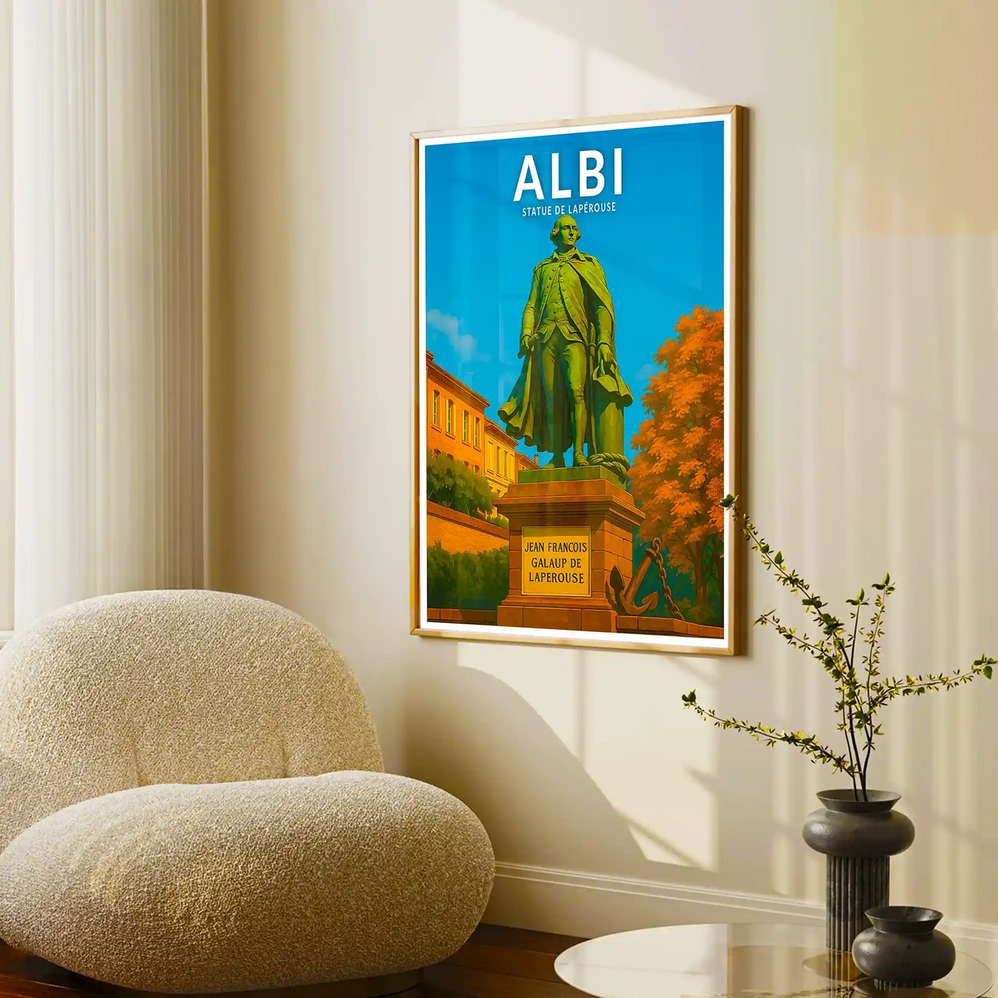 Affiche - Albi - Statue de Lapérouse