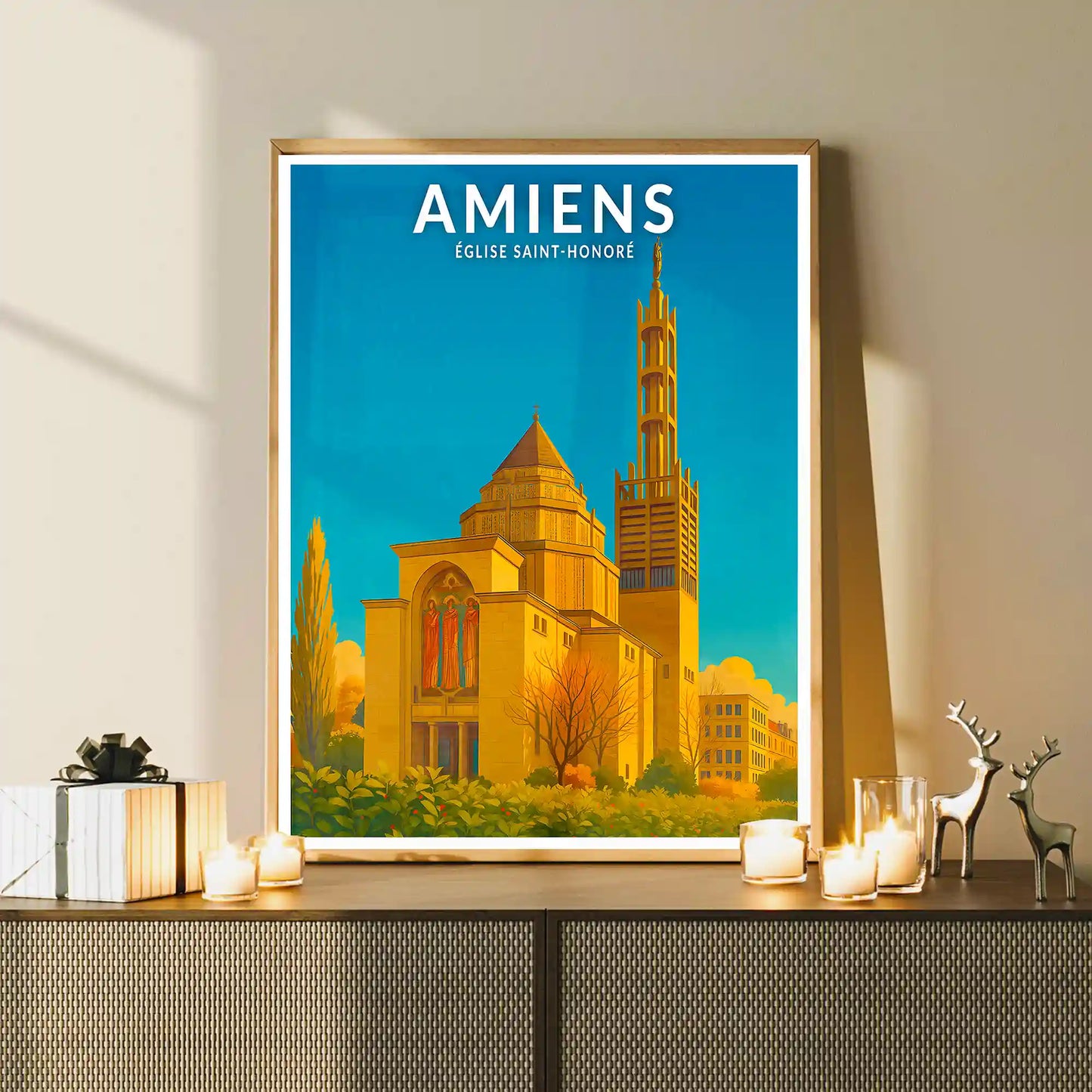Affiche - Amiens - Église Saint-Honoré
