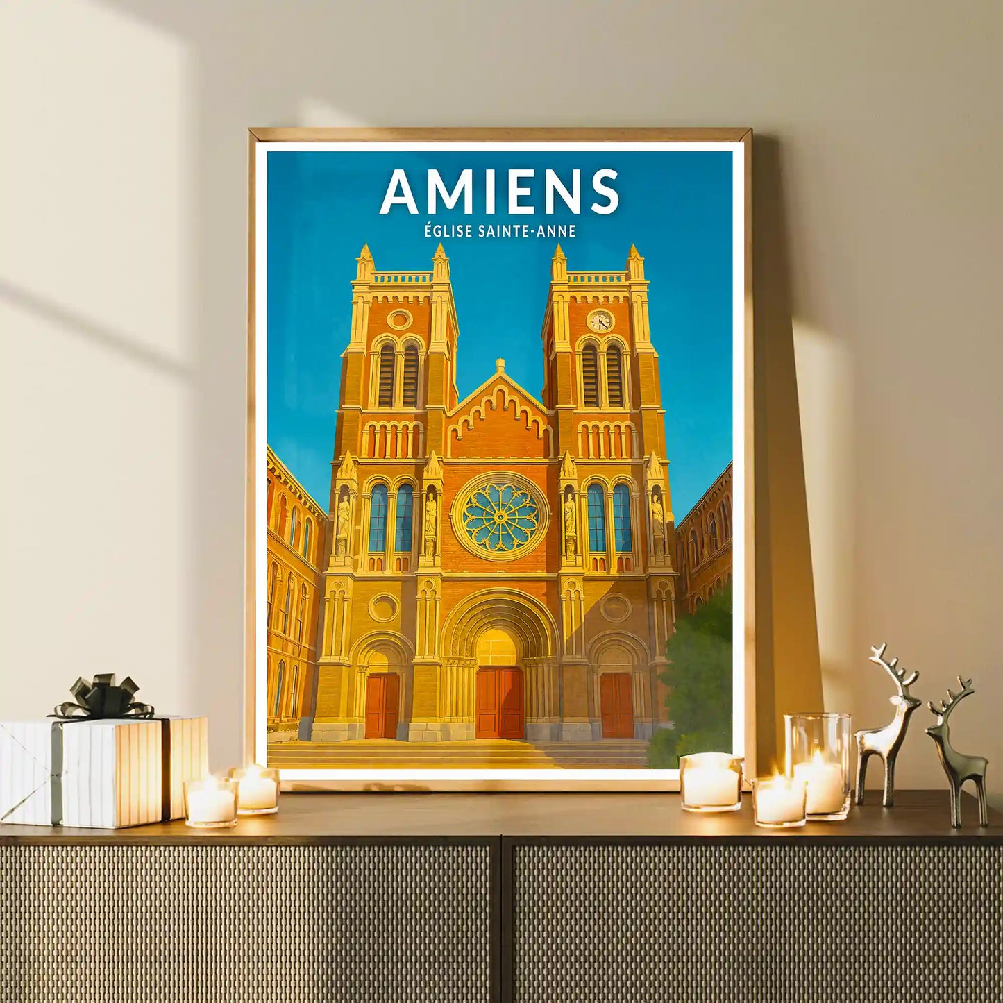 Affiche - Amiens - Église Sainte-Anne