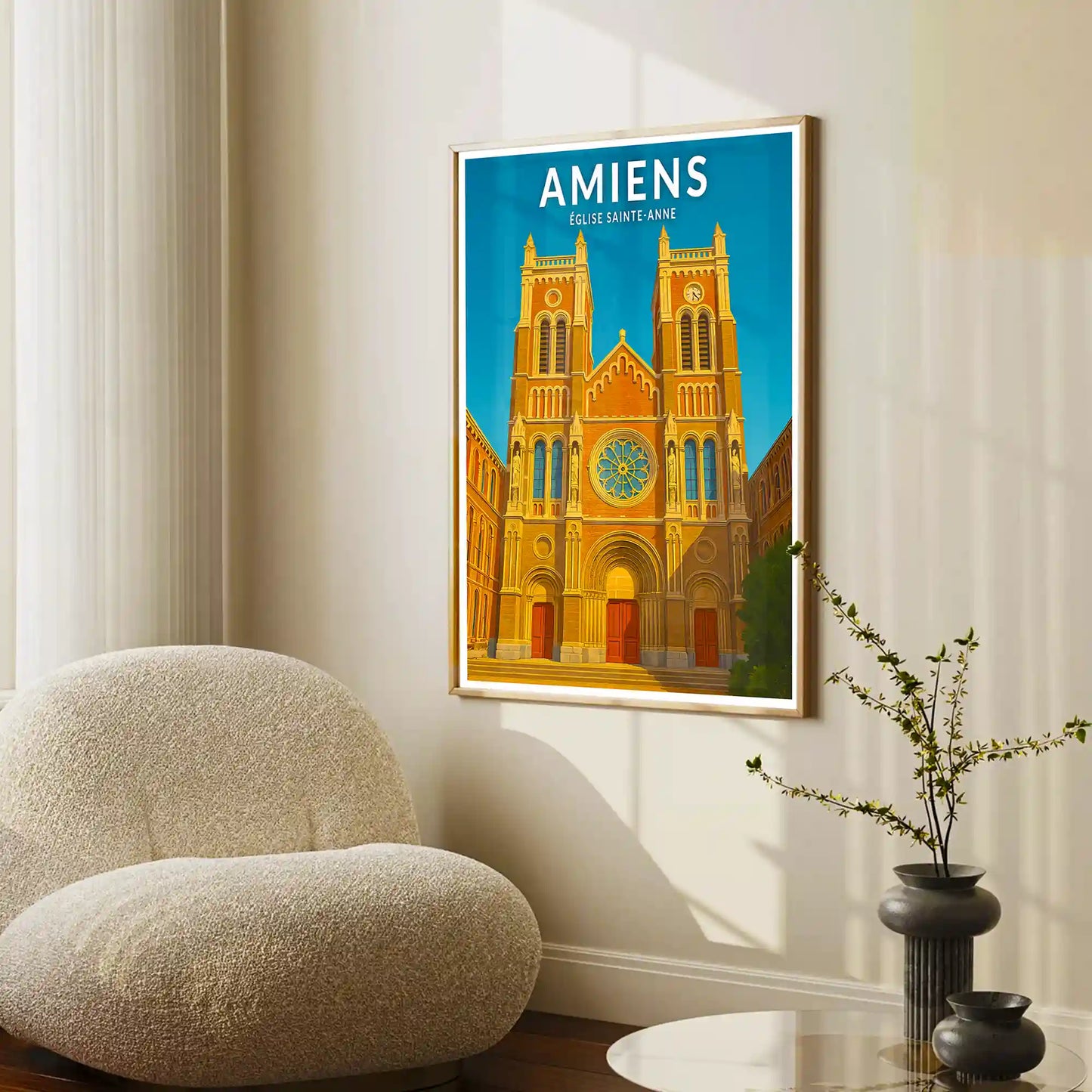 Affiche - Amiens - Église Sainte-Anne
