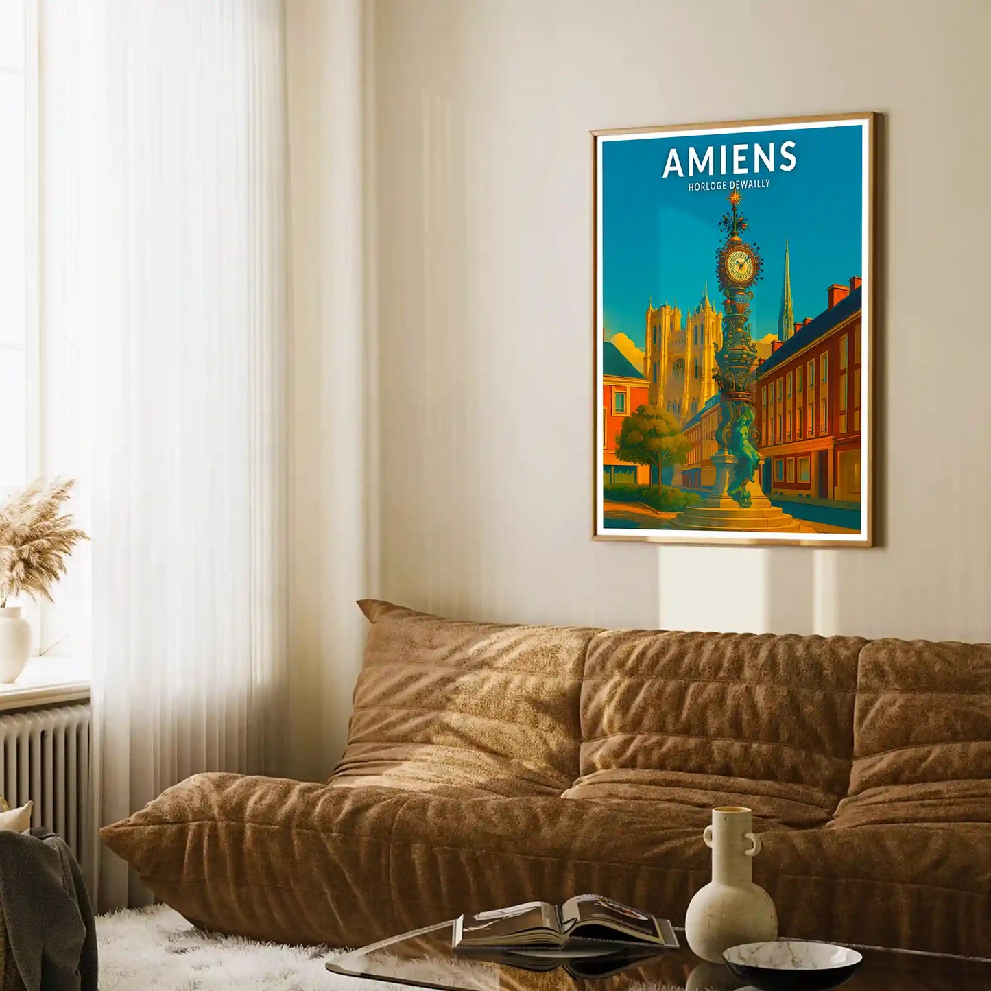 Affiche - Amiens - Horloge Dewailly
