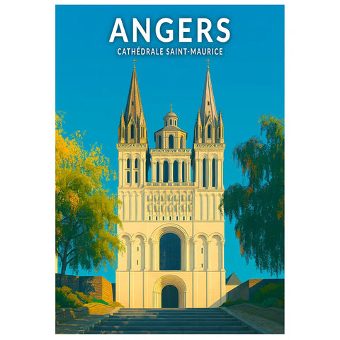 Affiche - Angers - Cathédrale Saint-Maurice