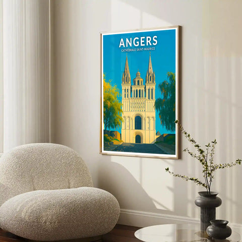 Affiche - Angers - Cathédrale Saint-Maurice