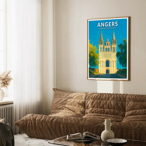Affiche - Angers - Cathédrale Saint-Maurice