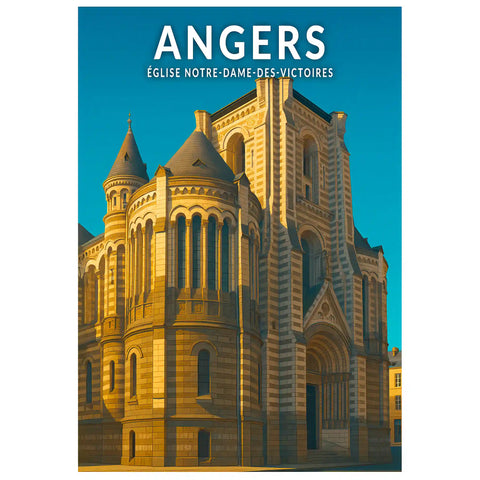Affiche - Angers - Église-Notre-Dame-des-Victoires
