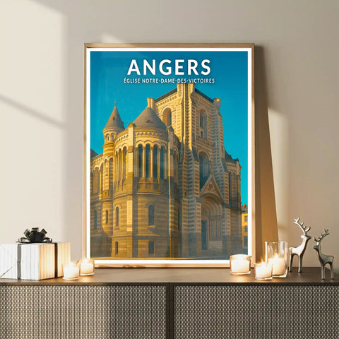 Affiche - Angers - Église-Notre-Dame-des-Victoires