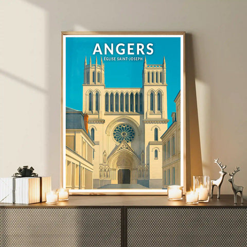 Affiche - Angers - Église Saint-Jospeh
