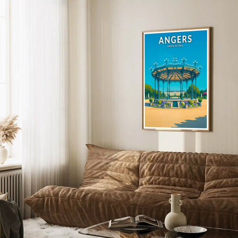 Affiche - Angers - Jardin du Mail