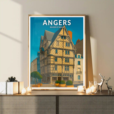 Affiche - Angers - Maison d'Adam