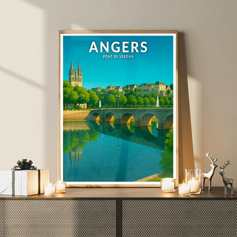 Affiche - Angers - Pont de Verdun