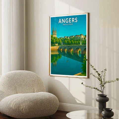 Affiche - Angers - Pont de Verdun