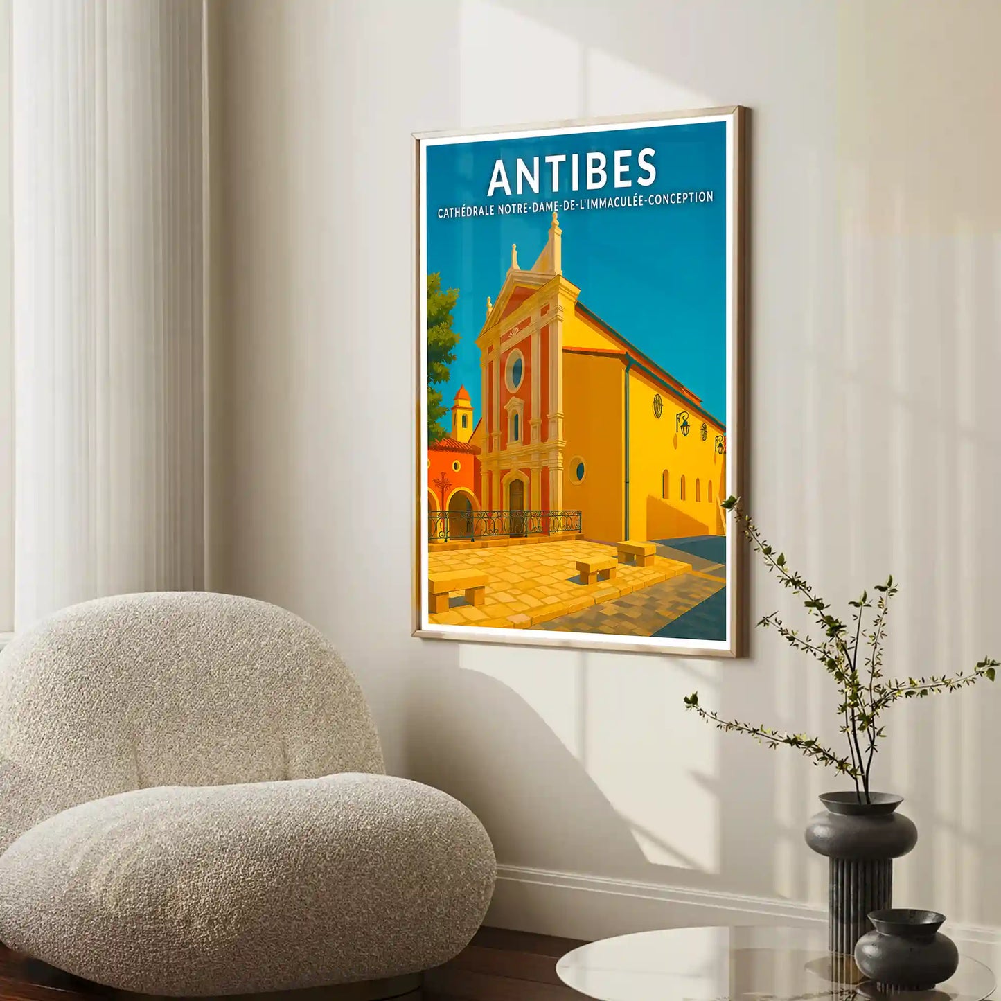 Affiche - Antibes - Cathédrale Notre-Dame-de-l'Immaculée-Conception